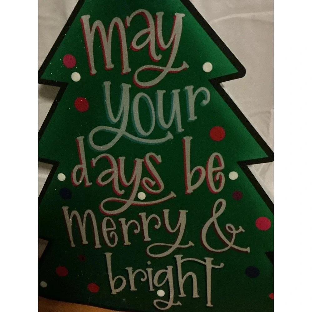 Holiday Time‎ Shimmer Tree Widow Christmas Window Decoration, Light Up